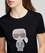 Camiseta Karl Lagerfeld strass ikonik negro